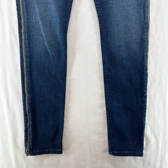 Daou Denim Co. Jeans Womens Sz 28 Low Rise Skinny Dark Washed Stretch Blue - Picture 6 of 15